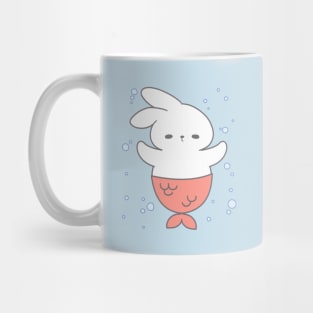 cute little mermaid bunny swimming Mug